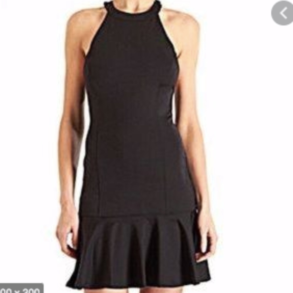 Opening ceremony halter T-backed lotus dress